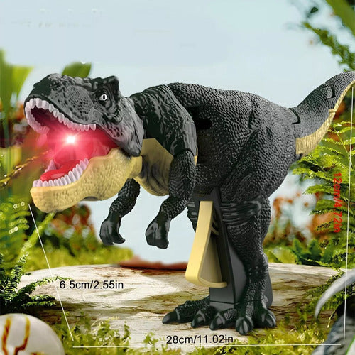 Dinosaur Toy Zazaza with Light and Sound Rotating Head 4