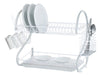 Utile Dish Rack 2-Tier S Shape with White Drip Tray for Table 2