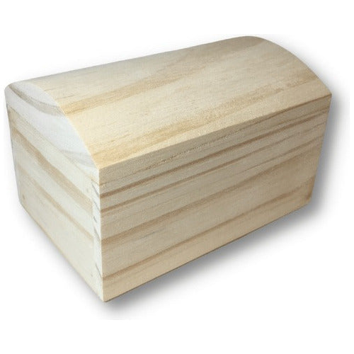 Cofre Baul De Madera De Pino Con Bisagras De 10x7x7cms 0