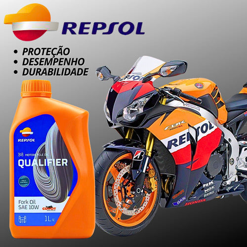 Óleo Bengala Suspensão Moto Fork Oil Sae 10w Repsol Sintetic 2