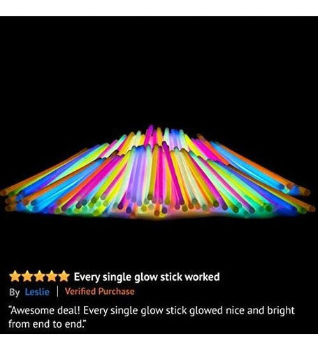 Glow Sticks Bulk 100 Count 8 Partysticks Brand Premium Glow 2