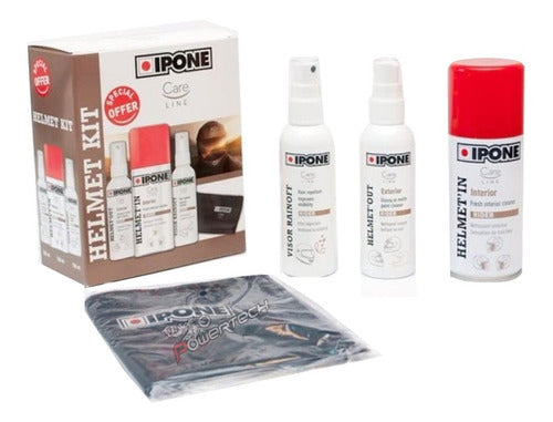 Ipone Cleaning and Care Kit for Helmets - Cleaner Spray 0