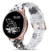 Malla Para Samsung Watch 4/watch 4 Classic Gray Flower 0