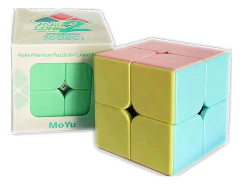 Qytoys Cubo Magico 2x2x2 Carbonico Antiestres Moyu Pastel Macaron C 0