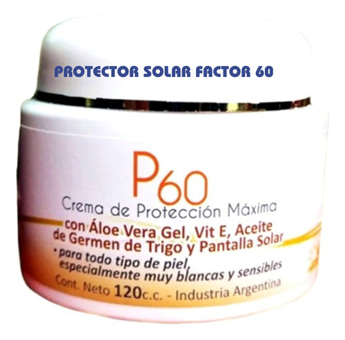 Protector Bloqueador Solar Fac 60 Pieles Blancas Y Sensibles 0