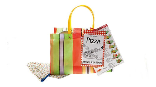 Set Cocina Kit Pizza - Bolsa Receta Bowl Palo Amasar Pizzera 0