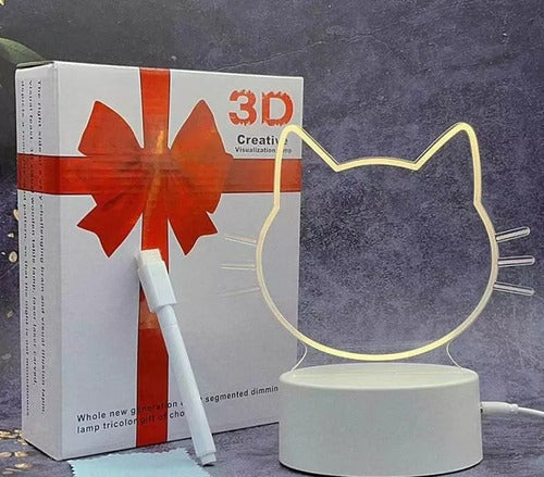 3D Creative Night Note Board Lamp 6