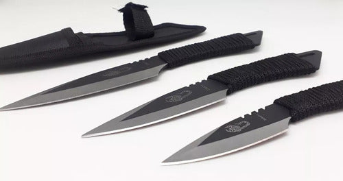 Set of 3 Metal Throwing Kunai Knives 2