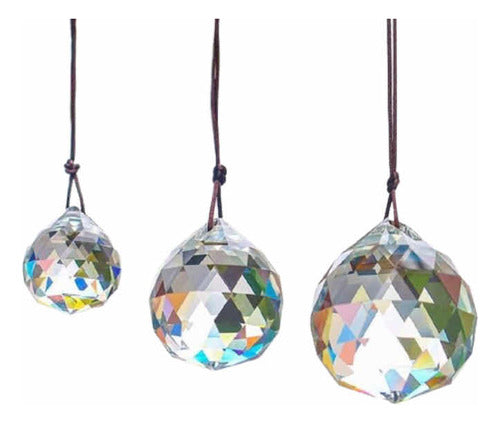 H&D 3 Crystal Suncatchers with Hooks for Hanging 0