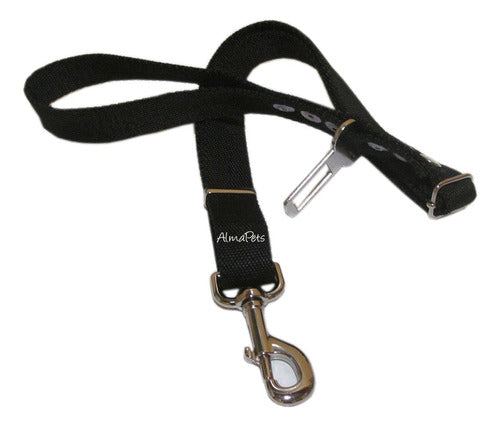 Alma Pets Accessorios Dog Seatbelt and Adjustable Leash 1.2m 0