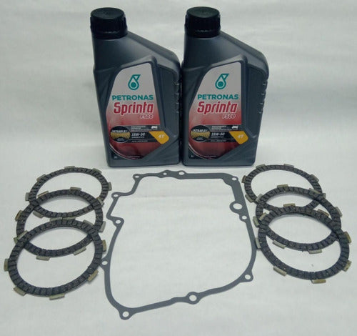 Kit Embrague  Patagonia 250 Lineal Discos + Aceite Bmd Motos 1