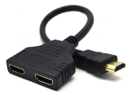 Elect+ Passive HDMI Splitter Cable 1 Male Input 2 Female Outputs 0