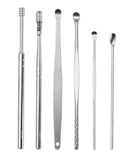 Generic Ear Cleaning Kit in Case - 6 Pieces Stainless Steel 1