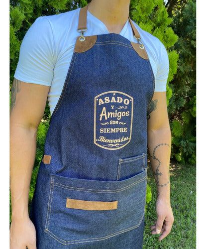 Jean Kitchen Apron Unisex for Grilling and Cooking 4