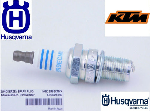 Bujia Original Ktm Husqvarna 2t  Tc 85/125 Te 125/150 Br9ecm 1