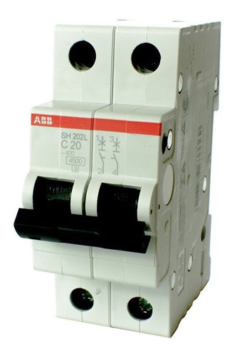 ABB Thermal Circuit Breaker 2x20 Termomagnetica Bipolar 20A 0