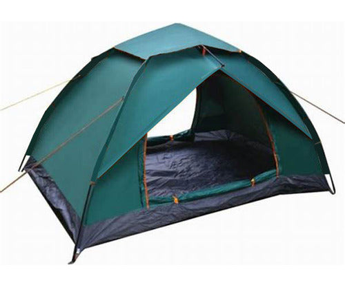 OutdoorAdventure Large Iglu Tent for 4 People with Waterproof Rainfly 0