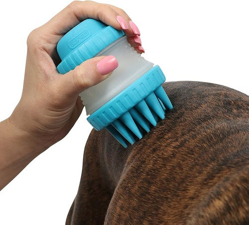 E-Shop Peluquería Esponja Cepillo De Baño Para Perro Dispenser De Shampoo X2 1