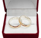 Joyas Center Rose Gold and Silver Rings - 5 Millimeters M5D5R 1