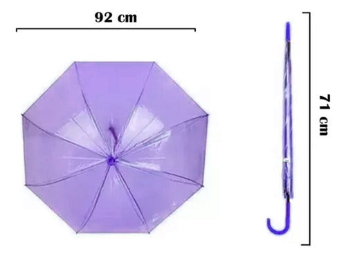 Transparent Long Umbrella Various Colors KAOS 11 1