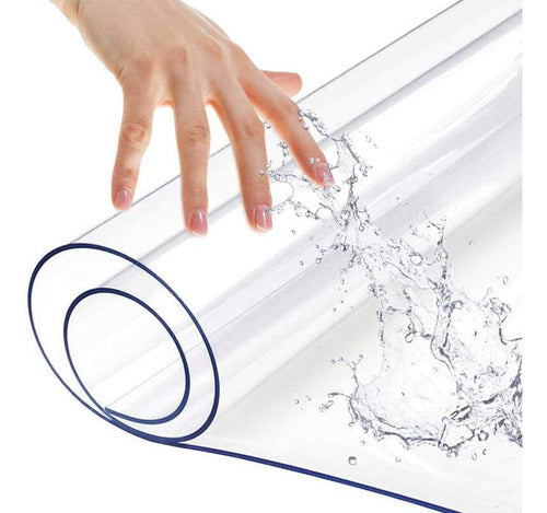 Protector Mesa Plástico Transparente Pvc Acrílico Mantel Vin 0