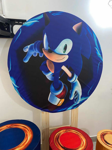 Sonic Birthday Background and Panels Rental 3