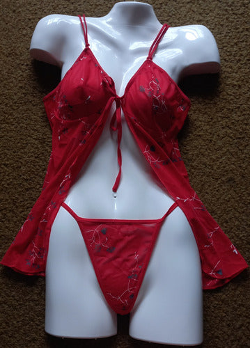 Latina Lingerie Lot - Pajamas, Babydoll, Thongs - Complete Set 5