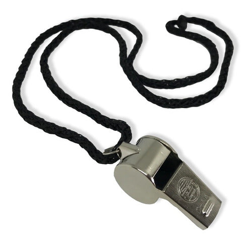 GymTonic Silver Whistle with Strap for Referees 0