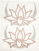 Lotus Flower Hotfix Rhinestone Adhesive Iron-On Patch 0