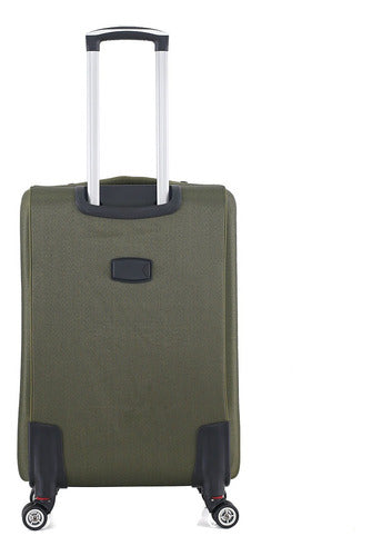 Owen Medium 24" Travel Suitcase 4 Double Spinner Wheels 360° 5