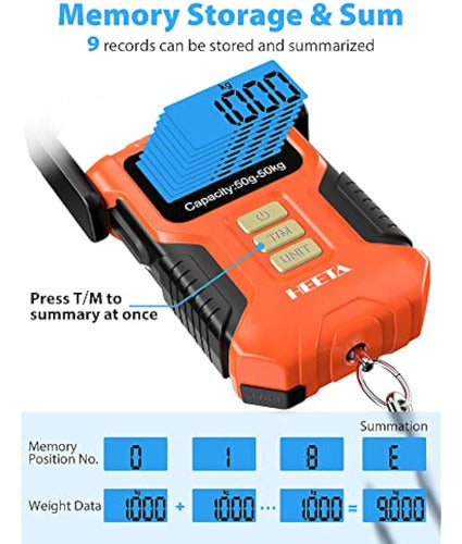 Heeta Waterproof Fishing Scale, Digital Fish Scale 4