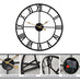 Qukueoy 16-Inch Large Metal Wall Clock Industrial Decor 1