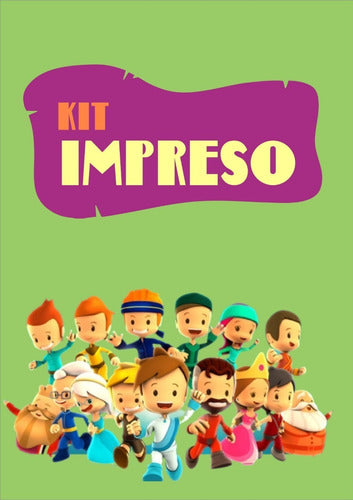 Diseño Pequeños Heroes Niño Kit Impreso Para 20 Niños Personalizado 1