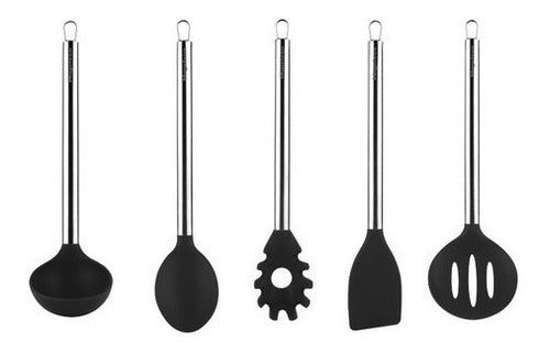 Magefesa Set X5 Silicone and Stainless Steel Utensils Suitable for Teflon 0