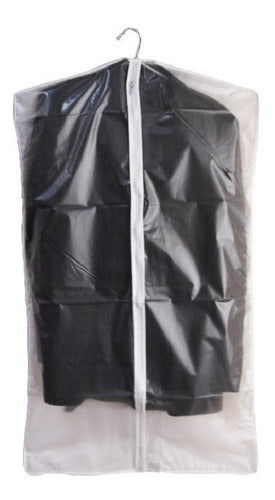 Pack of 3 Semitransparent Garment Bags with Zipper Closure - Dust, Moisture, and Dirt Protection 2