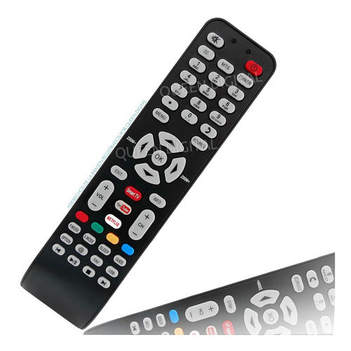 Queen Digital Control Remoto Smart TV Para Daewoo Tcl Rca Netflix Rc199e 0