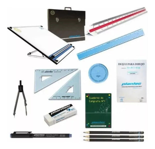 Plantec Complete Technical Drawing Kit 40 X 50 + 13 Gifts!!! 0