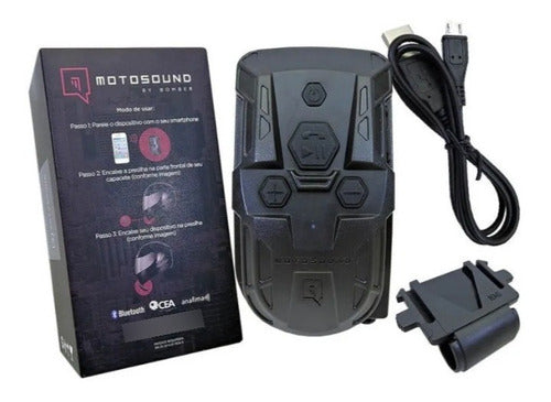 Bomber Moto Sound Manos Libres Musica Gps Bluetooth -warrior 1