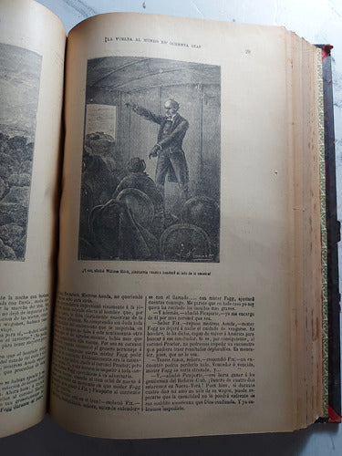 Antiguo Libro Obras De Julio Verne. Ian1271 6