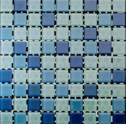 Decolor Revestmiento Decolor Cristal Blue 30x30 Guarda De Vidrio 0