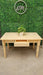 Solid Pine Dining Table 1.40 x 0.80 with Drawer - Reinforced - Exclusive Decor Options 1
