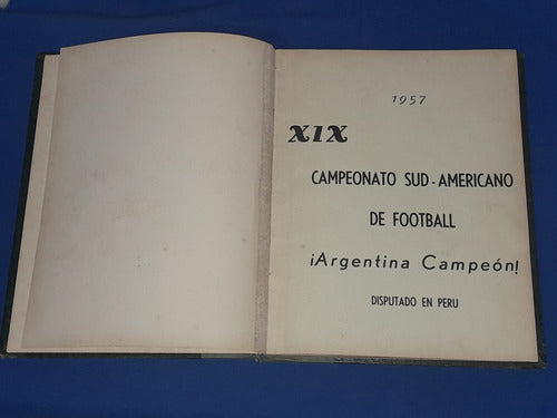 Colección Encuadernada  Goles  Campeonato Sudamericano 1957 0