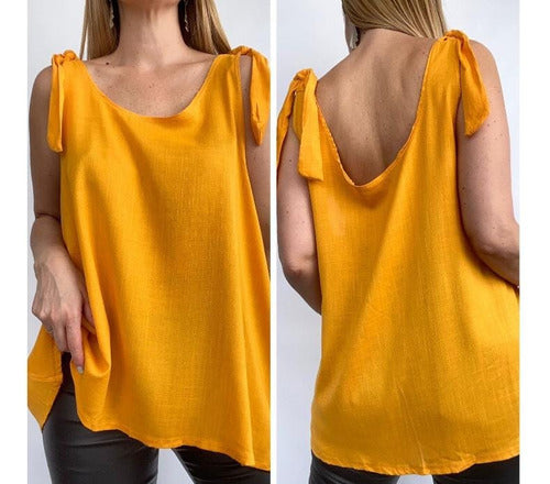 Linen Top Blouse 1