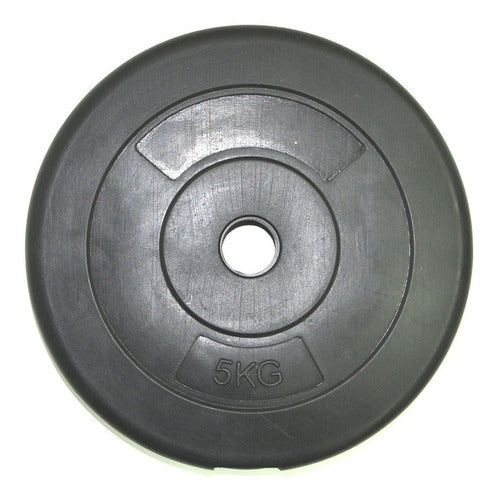 GMP Disco Pesa PVC 5 Kg Para Barra 30mm Con Relleno Incluido 0