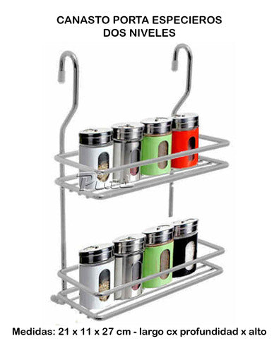 Pias Kitchen Set: Dish Drainer, Spice Rack, Cutlery Holder & Bar! 3