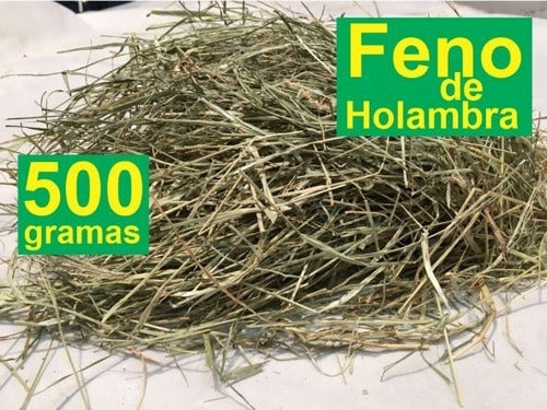 500gr Feno Premium De Holambra-sp P/ Animais De Estimação! 2