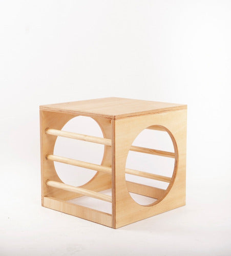 Cubo Pikler - Madera -  Método Montessori 0