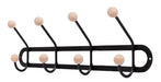 Decorar Con Hierro Nordic Wall Coat Rack Iron Wood 4 Hooks 1