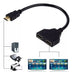 Elect+ Passive HDMI Splitter Cable 1 Male Input 2 Female Outputs 7