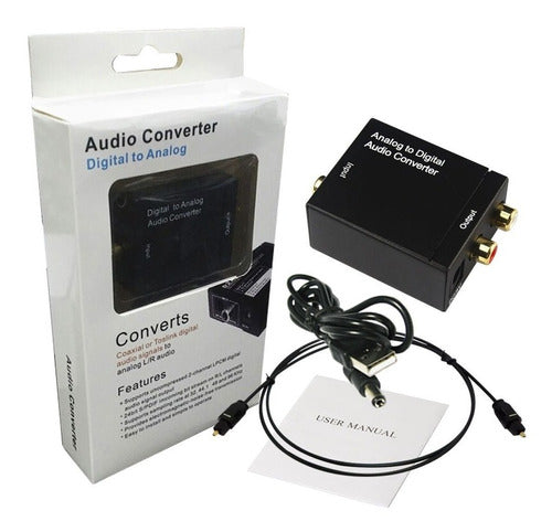 Digital to RCA Analog Audio Converter - Optical Toslink to Analog 3
